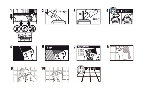 瓷砖粘结剂使用方法